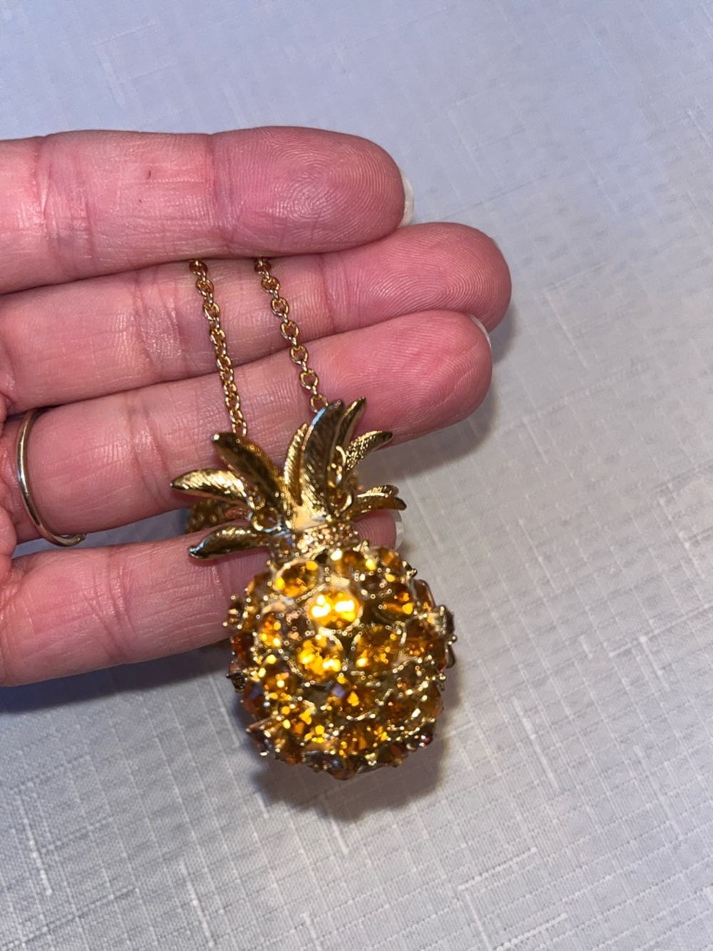 kate spade RARE! Pineapple Grove Locket Necklace - Picture 8 of 13